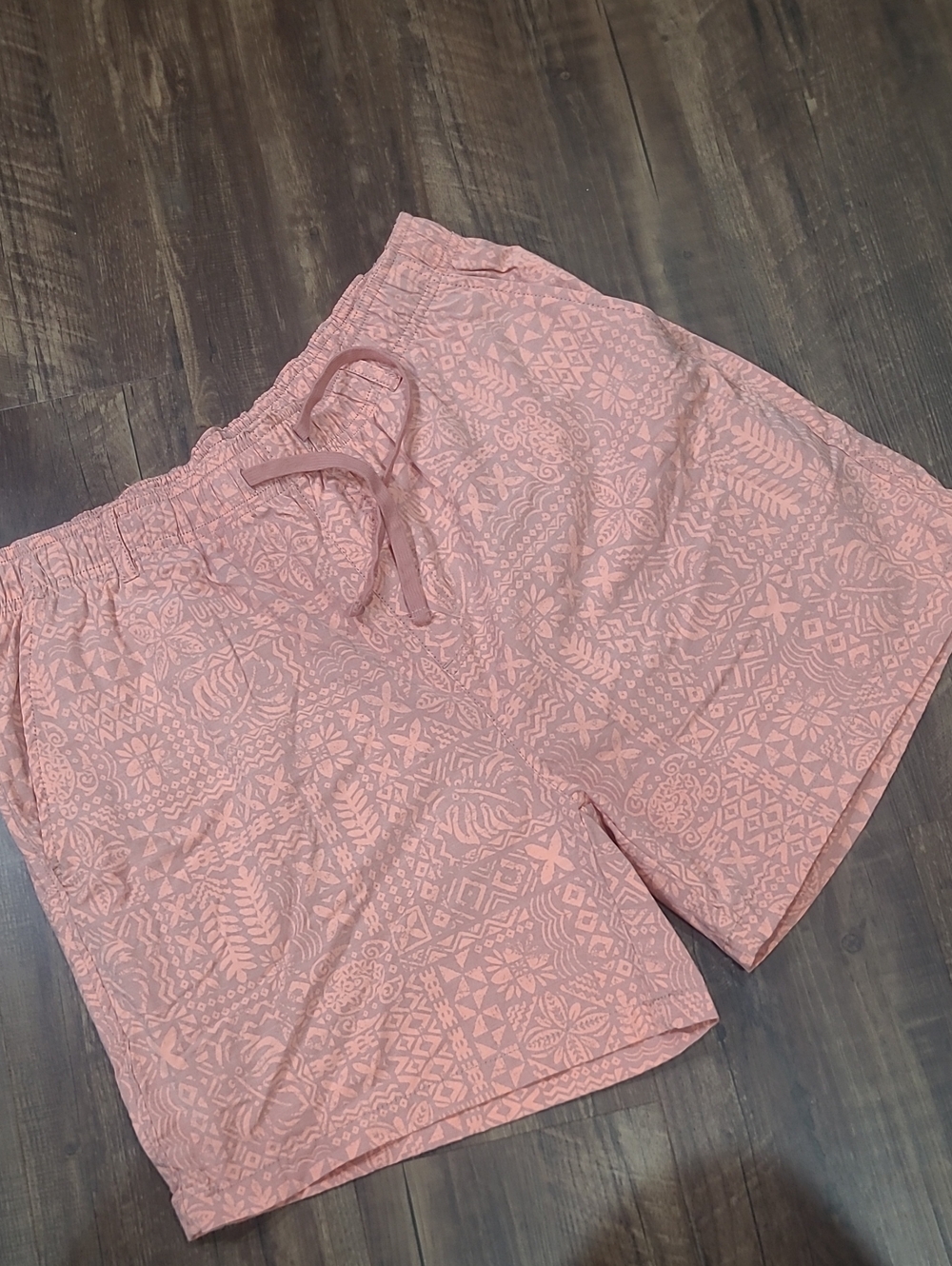 Southern Marsh Coral Tropical Print Lined Shorts Men's M